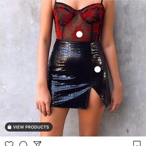 Motel rocks croc skirt